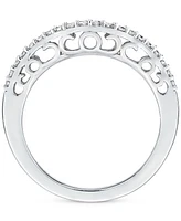 Le Vian Vanilla Diamond Curve Band (1/5 ct. t.w.) in 14k White Gold