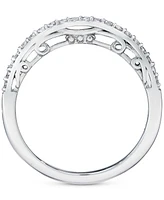 Le Vian Vanilla Diamond Wavy Band (1/6 ct. t.w.) in 14k White Gold
