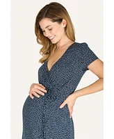 Nom Maternity Delilah Wrap Maxi Dress