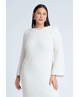 Eloquii Plus Slubby Sweater Dress