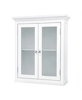 Slickblue Classic 2-Door Bathroom Wall Cabinet in White Finish