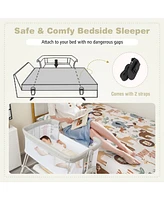 Gouun Baby Portable Bedside Sleeper with 7 Adjustable Heights