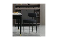 Dyhome Upholstered Metal Side Chair