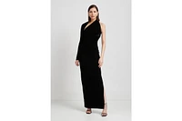 Marcella Women's Manhattan Velvet Slit Gown