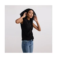 Reistor Women's The Knot-so-Basic Top Black