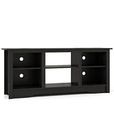Gouun Tv Stand For Up To 65 Inch Flat Screen Tvs With Adjustable Shelves For 18 Inch Electric Fireplace Not Included