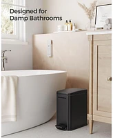 Slickblue 1.3 Gallon Bathroom Trash Can, Small Bin with Lid for Compact Waste Disposal