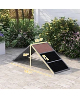 PawHut Dog Agility Equipment Ramp with Non-slip Surface, A-frame,