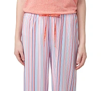 Hue Women's Sunrise Stripe Capri Pajama Pants