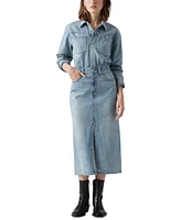 Levi's Women's Denim Midi Shirt Dress