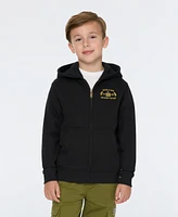 Scotch & Soda Big Boys Graphic Fleece Zip Up Hoodie