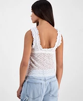 Madden Girl Juniors' Sleeveless Lace Tank Top