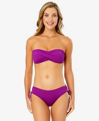 Anne Cole Womens Twist Bikini Top Tie Bottoms