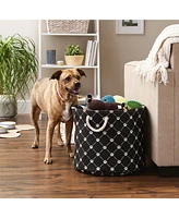 Bone Dry Collapsible Pet Storage Bin Trellis Paw Print