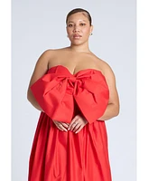 Eloquii Plus Bow Bodice Flare Dress