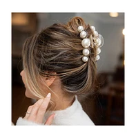 Dots Clip - Pearl White