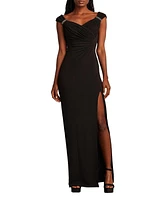 Tadashi Shoji Women's Keene Pearl Accent Gown