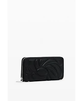 Desigual Women's Geometric floral zip wallet