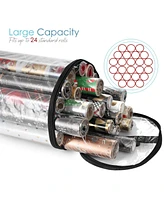 Hearth & Harbor Premium Holiday Gift Wrapping Paper Storage Organizer Bag - Fits Up To 14 Rolls of 40”