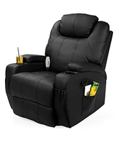 Slickblue Swivel Heat & Massage Recliner Chair with 5 Modes and Remote Control Ultimate Comfort