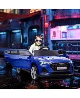 Aosom 12V Kids Electric Ride On Car, Licensed Audi E-tron with Seat, Remote