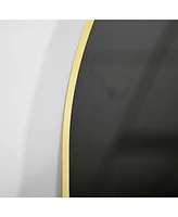 Homlux Arched Wall Mounted Mirror 20"x30" in Gold