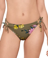 Salt + Cove Juniors' Floral-Print Side-Tie Bikini Bottoms, Exclusively at Macy's