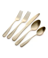 Kitchinox Alton Bay Gold Satin 45-Pc. Flatware Set, Service for 8
