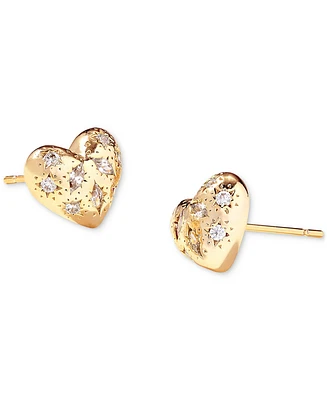 Kendra Scott Mixed-Cut Stone Heart Stud Earrings