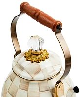 Mackenzie-Childs Mocha Check 2-Qt. Tea Kettle