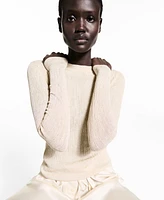 Mango Women's Crewneck Lurex Sweater