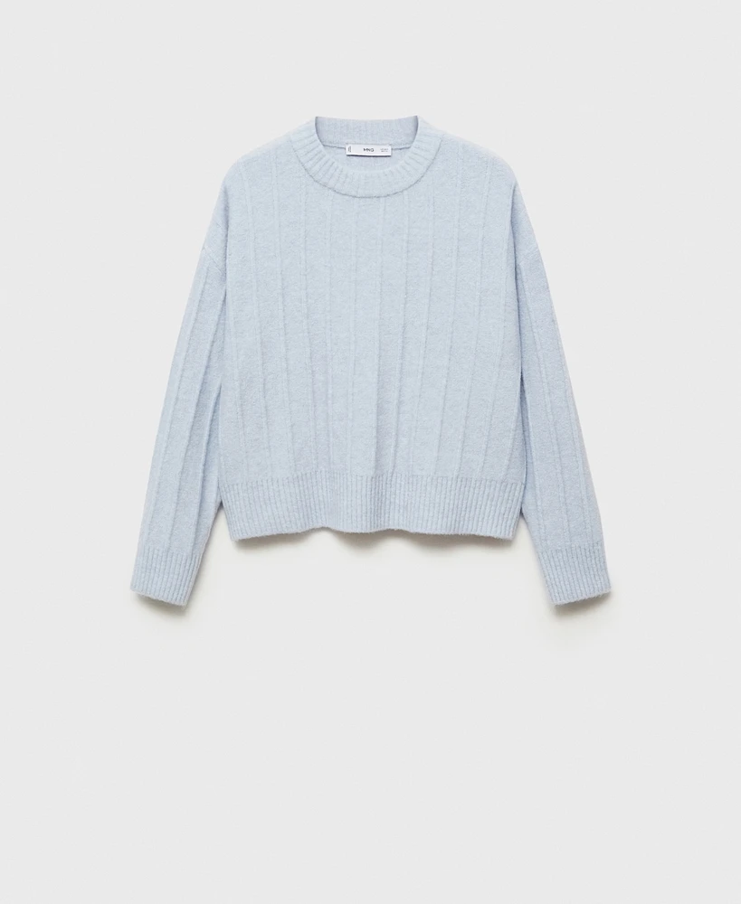 Mango Women's Perkins-Neck Knitted Sweater