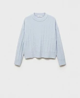 Mango Women's Perkins-Neck Knitted Sweater