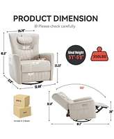 Mondawe Swivel And Rocker Power Recliner Chair