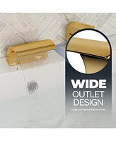 Casainc Single Handle Deck Mounted Roman Tub Faucet with Diverter