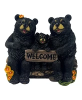 Fc Design "2-pc Gift Set" 7"W Bear Family Welcome Sign Figurine Statue Ornament Home Room Office Decor and Perfect Gift Ideas for Housewarming, Holida