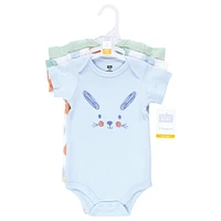 Hudson Baby Boys Unisex Cotton Bodysuits, Egg Hunt, 9-12 Months