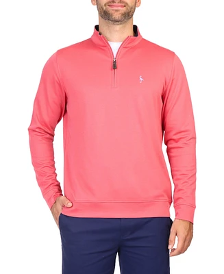 Tailorbyrd Men's Modal Quarter Zip w/Contrast Trim