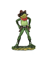 Fc Design "2-pc Gift Set" 7.25"H Cowboy Frog Statue Funny Animal Figurine Statue Ornament Home Room Office Decor and Perfect Gift Ideas for Housewarmi