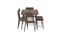 Slickblue Modern 6-Piece Dining Set with Table and Chairs for Elegant Dining Rooms