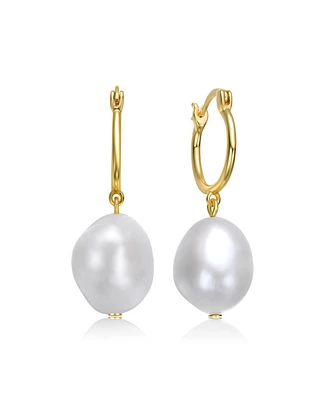 High-Quality Sterling Silver Dangle Earrings with 14K Gold Plating