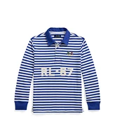 Polo Ralph Lauren Big Boys Nautical-Flag Striped Cotton Rugby Shirt