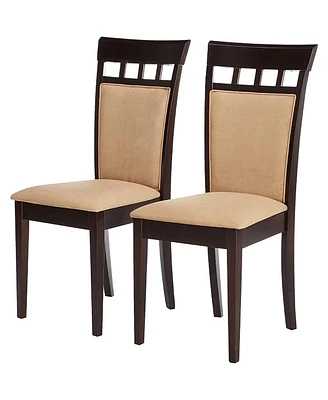 Slickblue Set of 2- Contemporary Dining Chairs in Cappuccino Finish
