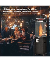 Gouun 41,000 Btu Propane Patio Heater with Metal Hood