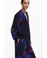 Desigual Women's Flowy floral shirt