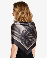 Steve Madden Daizing Daisies Satin Square Scarf