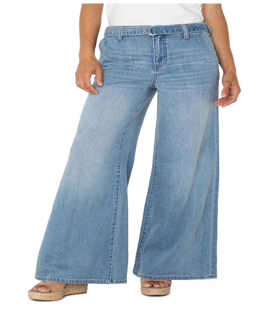 Liverpool Los Angeles Women's High Rise Super Stride Jeans with Belt