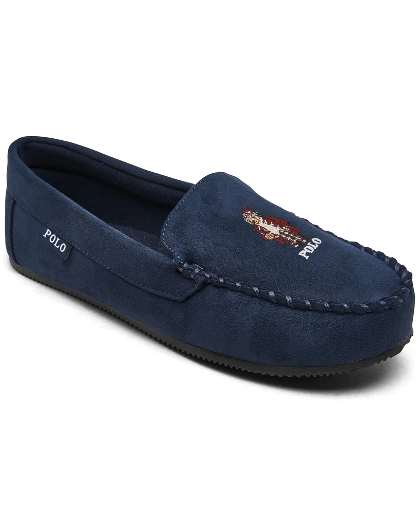 Polo Ralph Lauren Big Boys Dezi Iv Faux Suede Slippers from Finish Line