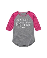 Wicked Big Girls Popular Graphic Raglan T-shirt