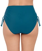 Salt + Cove Juniors' Shirred High-Waist Bikini Bottoms, Exclusively at Macy's